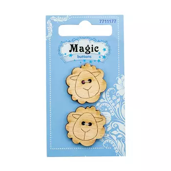 LW768-V45 Набор пуговиц 'Барашек', упак./2 шт., Magic Buttons