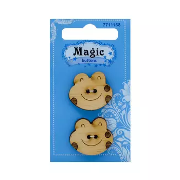 LW769-V45 Набор пуговиц 'Лягушка', упак./2 шт., Magic Buttons