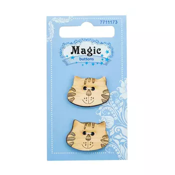 LW770-V45 Набор пуговиц 'Котенок', упак./2 шт., Magic Buttons