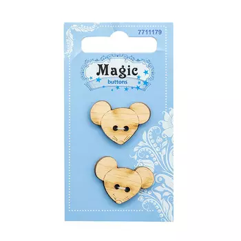 LW772-V45 Набор пуговиц 'Мышонок', упак./2 шт., Magic Buttons