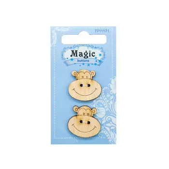 LW776-V45 Набор пуговиц 'Мартышка', упак./2 шт., Magic Buttons