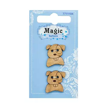 LW781-V47 Набор пуговиц 'Щенок', упак./2 шт., Magic Buttons