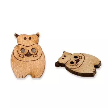 LW784-V47 Набор пуговиц 'Бегемот', упак./2 шт., Magic Buttons