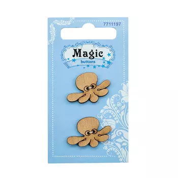 LW794-V47 Набор пуговиц 'Осьминог', упак./2 шт., Magic Buttons