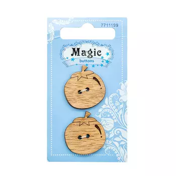 LW796-V47 Набор пуговиц 'Помидор', упак./2 шт., Magic Buttons