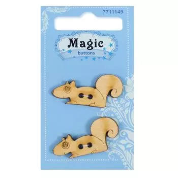 LW814-V45 Набор пуговиц 'Белка', упак./2 шт., Magic Buttons