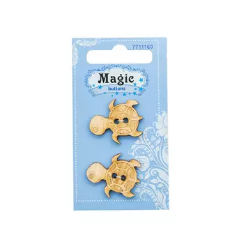 LW819-V45 Набор пуговиц 'Черепаха', упак./2 шт., Magic Buttons