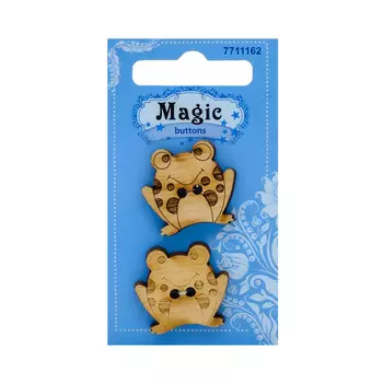 LW830-V45 Набор пуговиц 'Лягушка', упак./2 шт., Magic Buttons