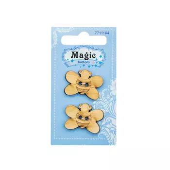 LW831-V45 Набор пуговиц 'Пчелка', упак./2 шт., Magic Buttons