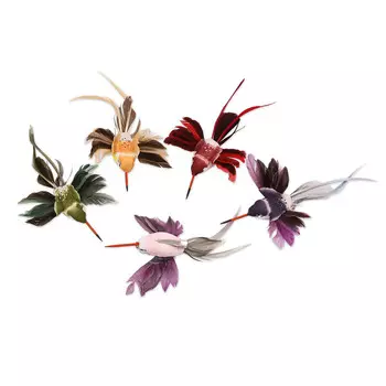 LY170226A/1-6 Колибри с клипсой 16см ассорти Астра