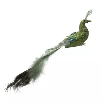 LY170754A/3-6 Павлин с клипсой 30см Astra&amp;Craft (зеленый)