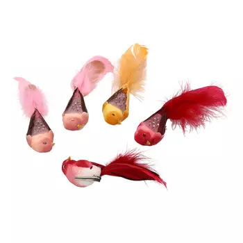 LY190027BC/1-3 Попугаи с клипсой 14см ассорти Астра