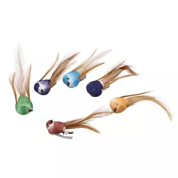 LYC19005/1-6 Колибри с клипсой 7см ассорти Астра