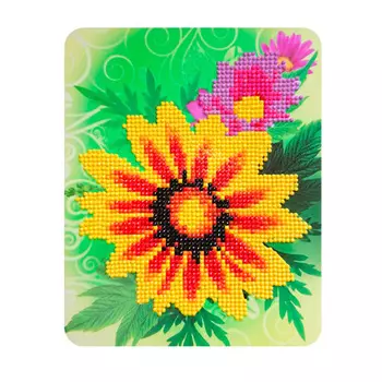 M012 Алмазная картина Колор Кит 'Цветочное настроение'17*21см