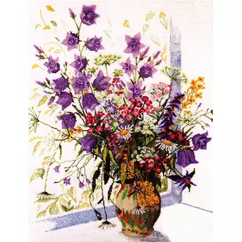 М052 Набор для вышивания RTO 'Букет с колокольчиками', 37х46 см