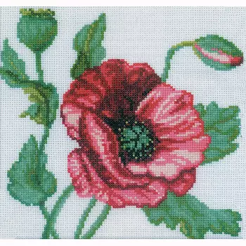 М083 Набор для вышивания RTO 'Мак', 20х20 см