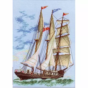 М100 Набор для вышивания RTO 'Баркентина 'Ипполит', 28х38 см