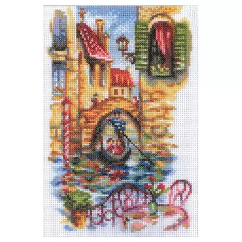 М294 Набор для вышивания RTO 'Живописные каналы Венеции', 15х23 см