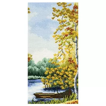М337 Набор для вышивания RTO 'Осенний причал', 15х30 см