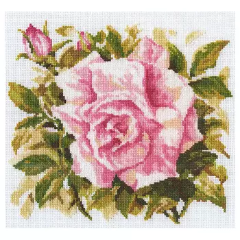 М372 Набор для вышивания RTO 'Роза Грандифлора', 26х26 см
