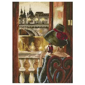 М383 Набор для вышивания RTO 'Комната с видом, Париж', 17х23 см