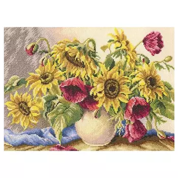 М501 Набор для вышивания RТО 'Маки и подсолнухи', 34х24 см