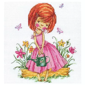 М513 Набор для вышивания RТО 'Бабочки в моем саду', 23*26 см