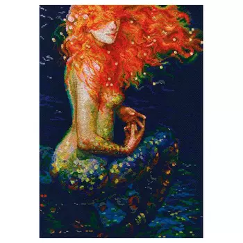 М596 Набор для вышивания RТО 'Рыжая русалка', 25,5х36 см