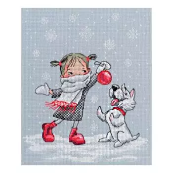 М652 Набор для вышивания RТО 'В вальсе снежинок', 17х21 см