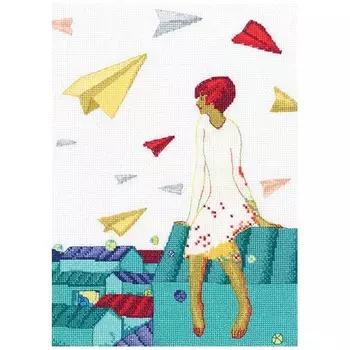 М713 Набор для вышивания РТО 'Стихи, запущенные в облака'19*26см