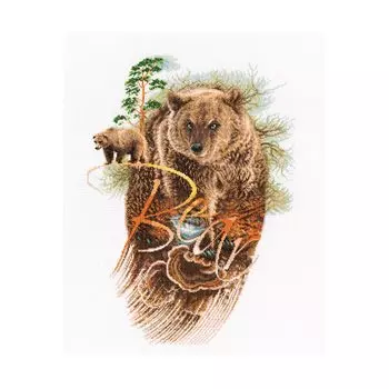 M781 Набор для вышивания РТО 'Хозяин леса'28,5*40см