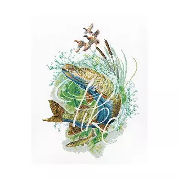 М783 Набор для вышивания РТО 'Cеребристая щука'25,5*35см