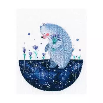 М813 Набор для вышивания РТО 'Цветочный звездопад весны' 18*19,5см