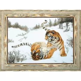 М-219 Набор для вышивания Чарівна Мить 'Игривые тигры' 65*47см