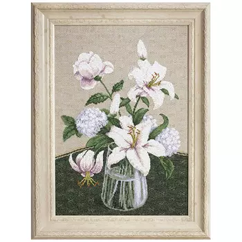 М-280 Набор для вышивания Чарівна Мить 'Таинство белых цветов' 28*40см