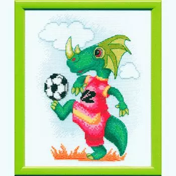 М-28 Набор для вышивания 'Чарівна Мить' 'Дракон-футболист', 18*22 см