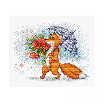 М-290 Набор для вышивания МП Студия 'Прогулка под дождем' 18*22см