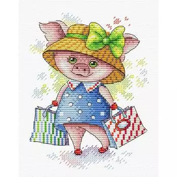 М-298 Набор для вышивания МП Студия 'За покупками!' 16*12см