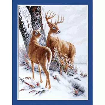 М-30 Набор для вышивания ЧМ 'Пара оленей' 54,5*39см