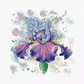 М-383 Набор для вышивания МП Студия 'Буйный ирис' 12*12см