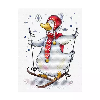 М-437 Набор для вышивания МП Студия 'На лыжне'18х14см