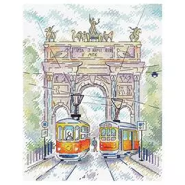 М-520 Набор для вышивания МП Студия 'Триумфальная арка'22*18см