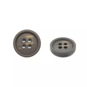 MA112 Пуговица 24L (15мм) 4пр. (Brown (коричневый))