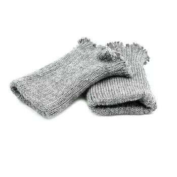 Манжет плотный (30% шерсть, 70% акрил), 6 кл, 2*1, без шва, 7см*10см (161/м св.маренго (серый меланж))