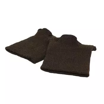 Манжет тонкий (30% шерсть, 70% акрил), 14 кл, 1*1, 7,5см*9см (729 коричневый)