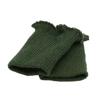 Манжет тонкий (30% шерсть, 70% акрил), 14 кл, 2*2, 6,5см*10см (369/1 оливковый)