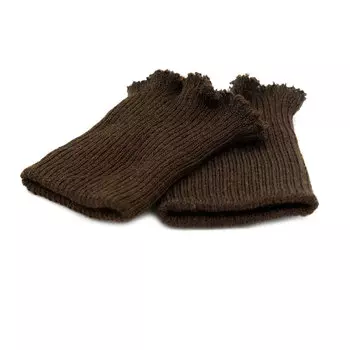 Манжет тонкий (30% шерсть, 70% акрил), 14 кл, 2*2, 6,5см*10см (729 коричневый)