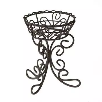 Металлический мини цветочный горшок, коричневый 5*8*10см SCB27049