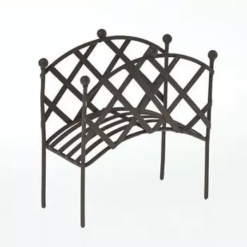 Металлический мини мостик, коричневый 8*4см SCB27044