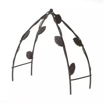 Металлический садовый мини трельяж, коричневый, 10*5,5*11,8 см